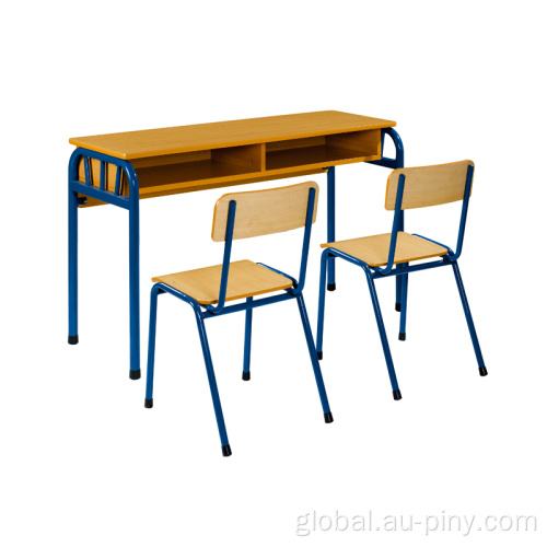 Double School Desk Comfortable School Desk And Chair Supplier